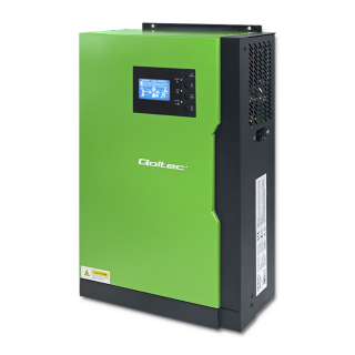 Qoltec 53886 Hybridní solární invertor mimo síť 3,5 kW 100A 24V MPPT Sinus